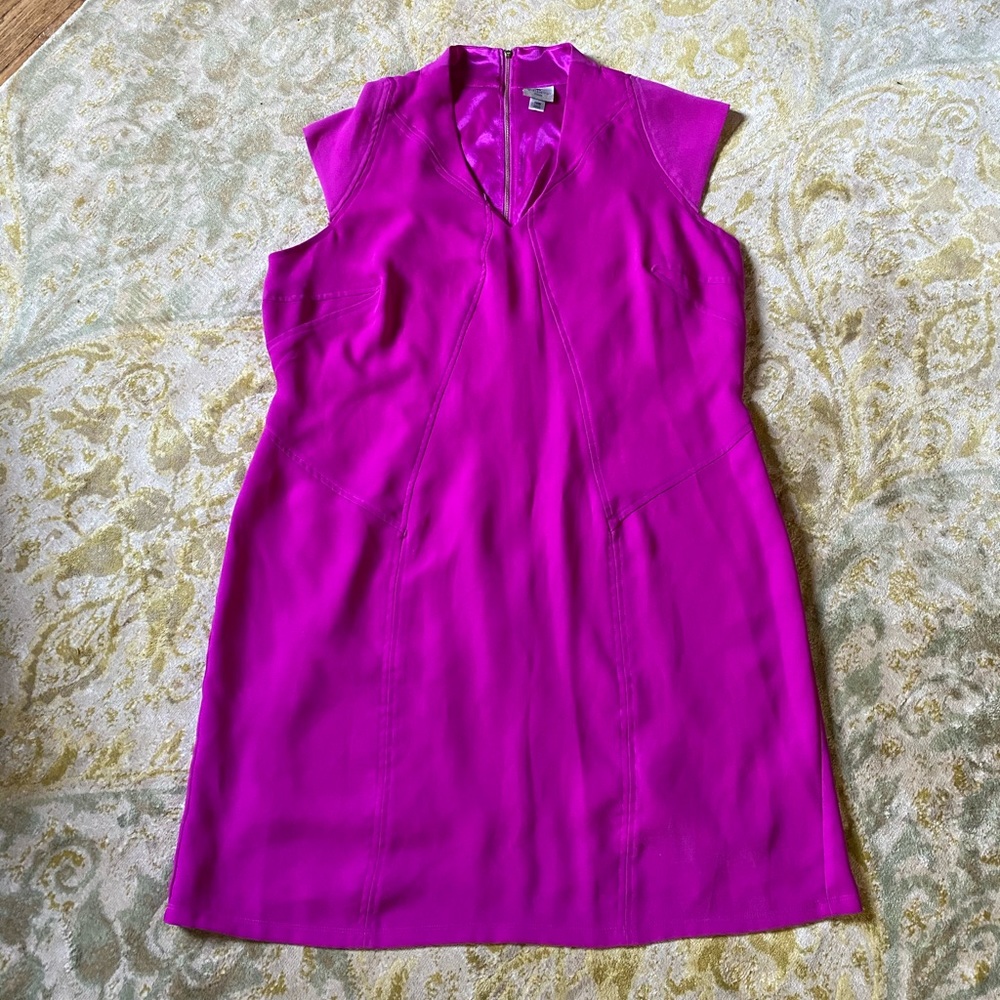 Fuchsia Structured Dress
